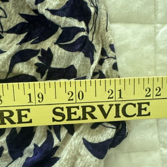 THE PODOLLS Womens Top XS Blue Floral Jersey Knit Casual Summer Relaxed Fit - Picture 9 of 10